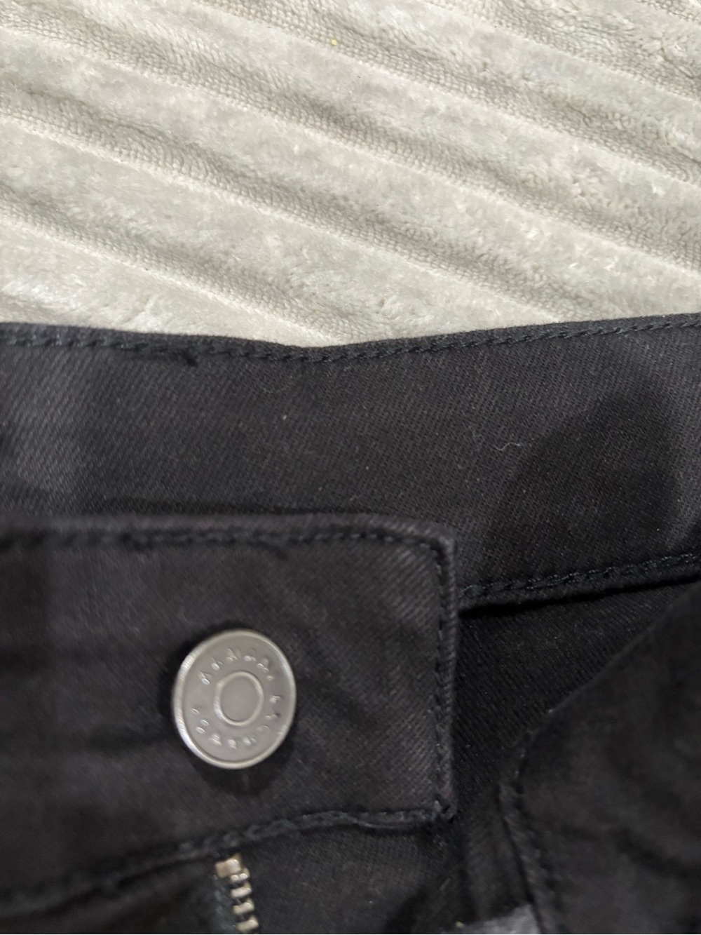 Armani Exchange Black Distressed High-Rise Jean Shorts - Picture 5 of 11